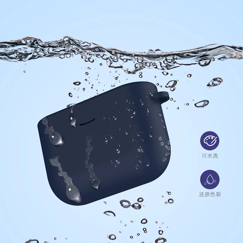 FIFATA Colorato Sottile Del Silicone Del Trasduttore Auricolare Per Il Caso di Sony WF-1000XM3 Bluetooth del Trasduttore Auricolare Anti-polvere Copertura Della Cassa Con Moschettone Per Sony