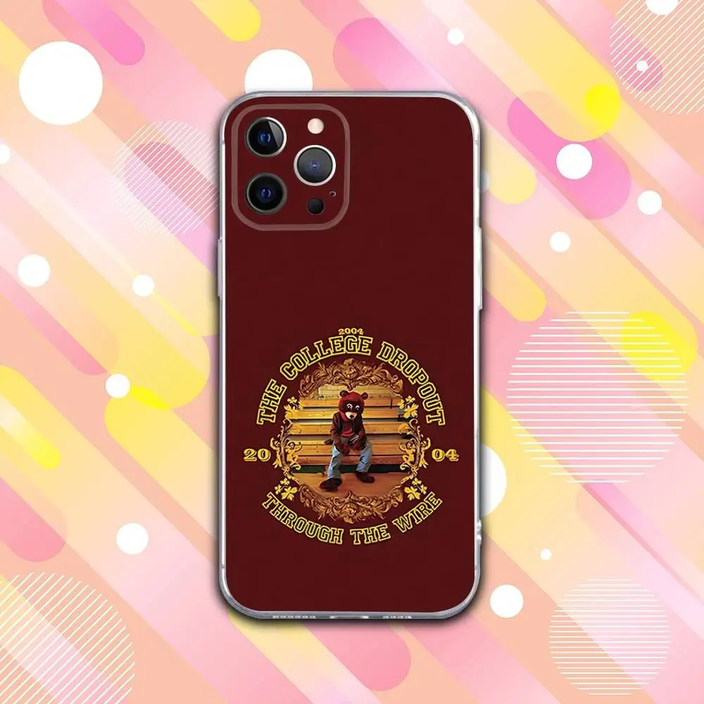 حافظة هاتف K-Kanye Rapper West Bully لهاتف iPhone 17,16,15,14,13,12,11 Pro,Max,Plus,X,XS,XR,SE4,E غطاء ناعم شفاف صغير