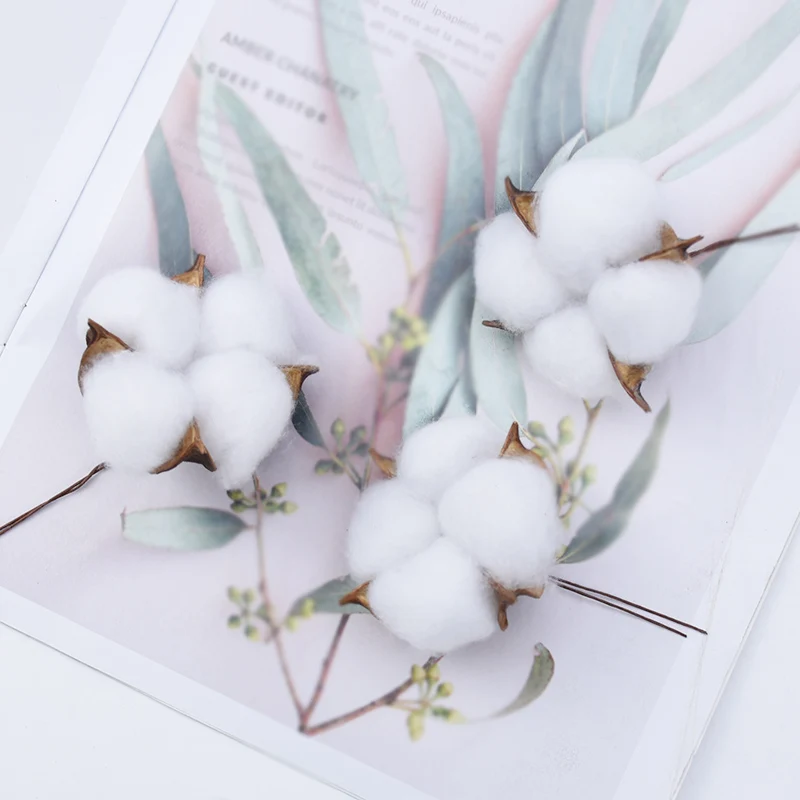 40/80 Stück Künstliche Blumen, Falsche Baumwollkugeln, Weihnachtsbaum, Pflanze, Hochzeit, Heimdekoration, Tischdekoration, Rahmenornament, DIY-Geschenk, Süßigkeitenbox – Detail 13