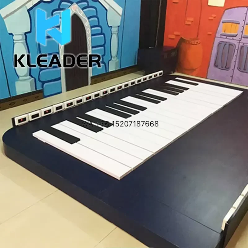 Wmwmnu for Color Changing Outdoor Play Music Piano Interactive Staircase Corridor Piano Keys Ground Projection Piano Music