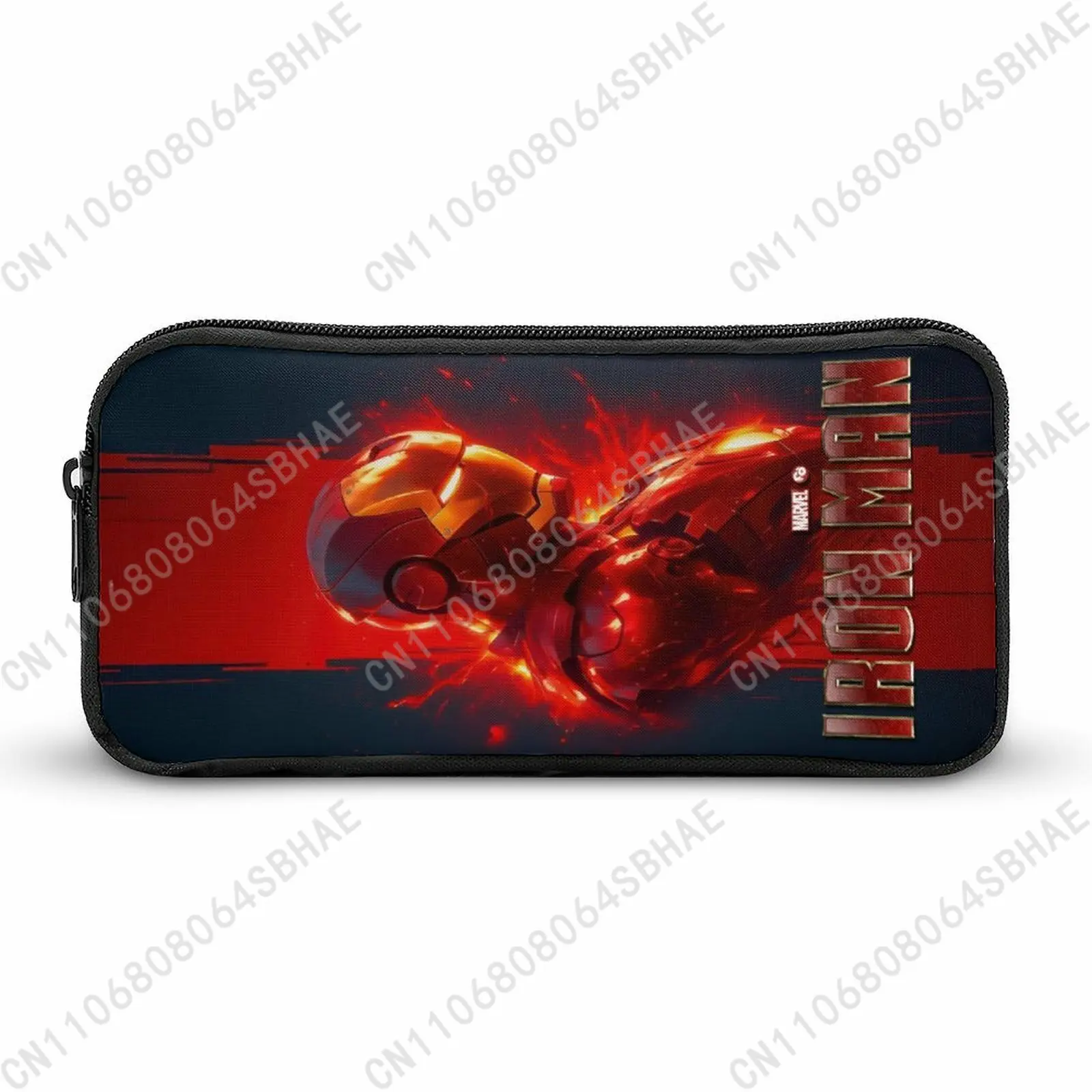 

Marvel Iron Man Pencil Case Teens Custom Pattern Simple Pen Bag School Stationery Pouch Personalized Zipper Bag Cosplay