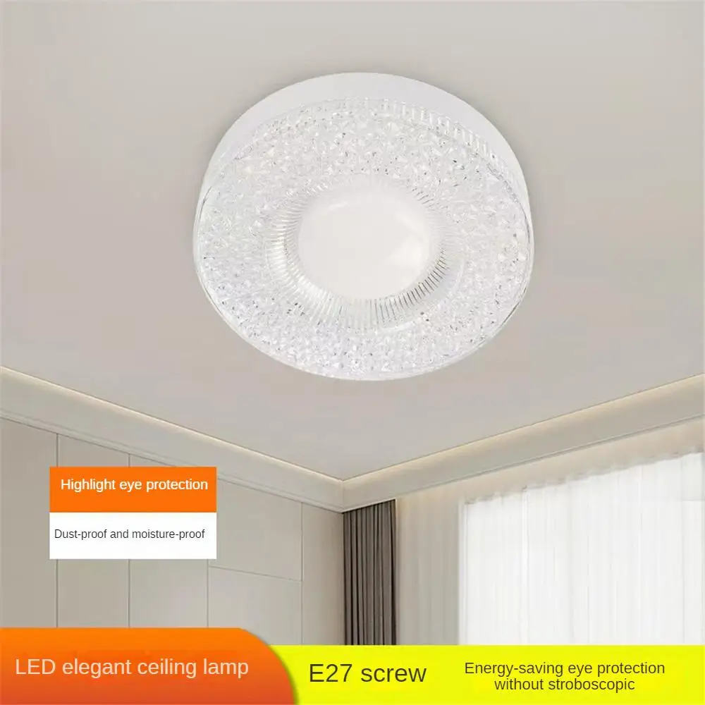 Led Night Light New Round Crystal Bulb E27 Screw Household Lamp Corridor Staircase Stall Commercial Lighting Chandelier For Home