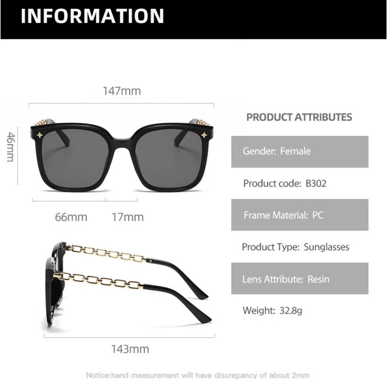 Fashion Sunglasses Women Luxury Large Frame Sun Glasses UV400 Protective Eyewear New Lady Traveling Shade Female Gafas De Sol