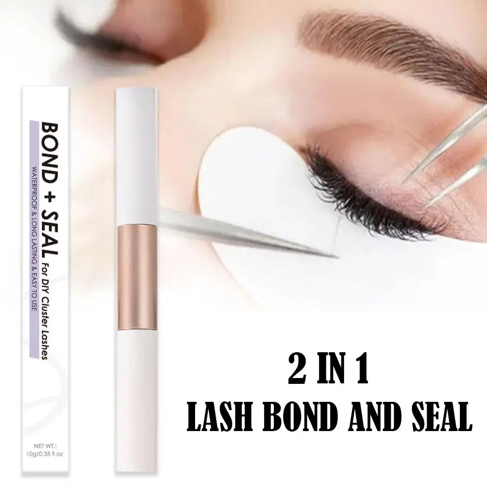 Lash bondおよびシール接着剤、まつげクラスター、長持ち、まつげ接着剤、防水、個々のクラスターまつげ、ラテックスフリー、10ml