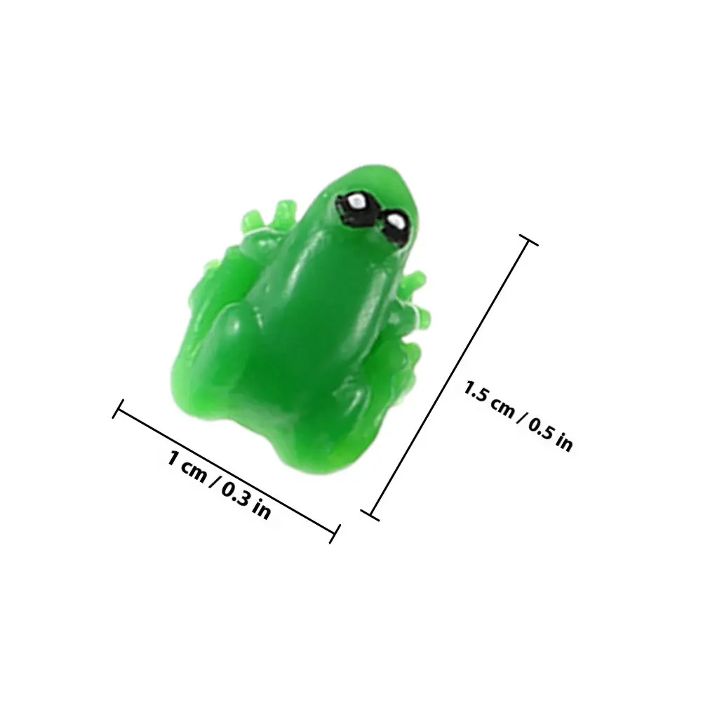 10Pcs Light Compact Resin Frog Statue Indoor Outdoor Decor Mini Frog Figurines for Windows Cabinets Desks Garden Lawn Pond
