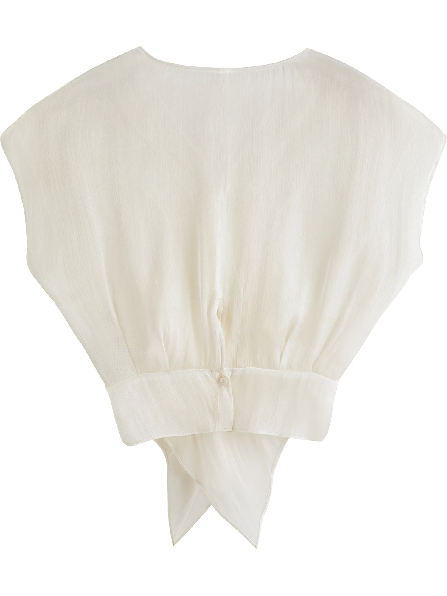 ZIQIAO 2026 Sommer Damen Satin-Wickeloberteil & Weite-Hosen-Set, Designer X-Silhouette Koordiniertes Ensemble für Mühelos Schicken Stil – Detail 16