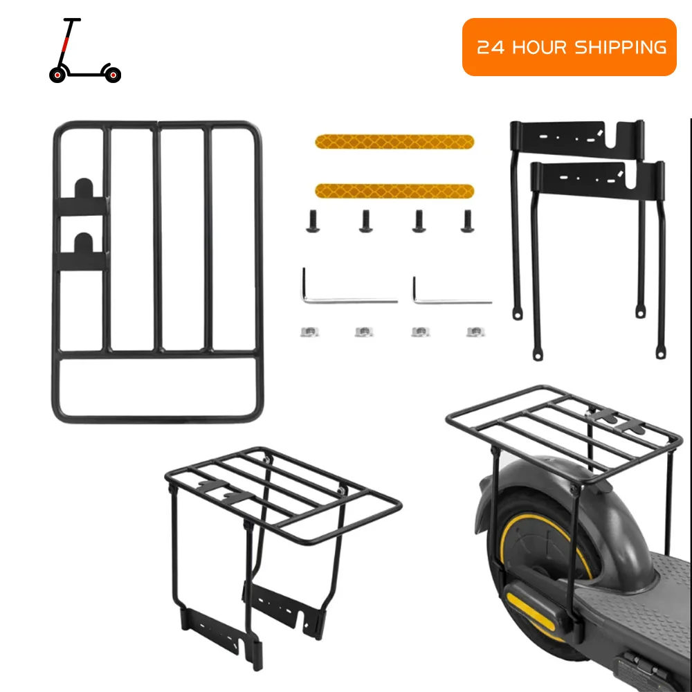 

Thicken Steel Folded Rear Rack Storage Shelf For Ninebot Max G30 G30LP/D Electric Scooter Luggage Cargo Rack Durable Accessories