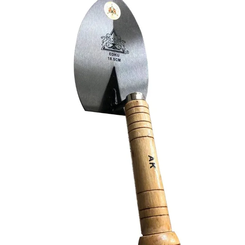 Long-handled Strike-resistant Bricklayer’s Trowel Heart-shaped Trowel High-carbon Steel Large Round-headed Duckbill Trowel