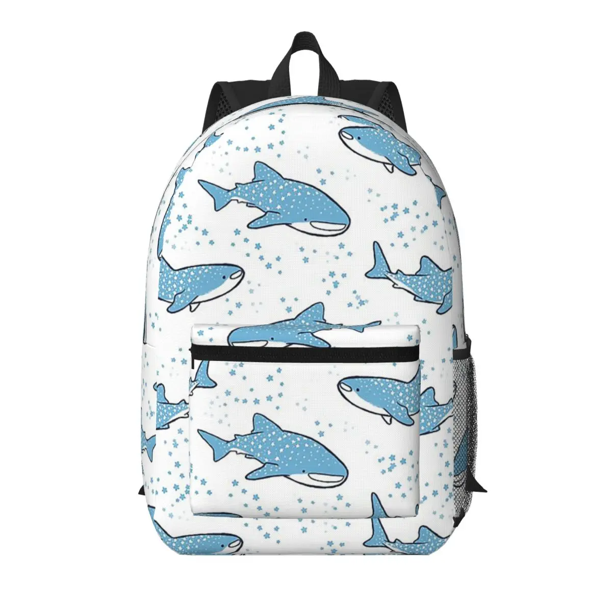 Starry Whale Sharks Student Backpack School Bag Hiking Travel Daypack for Boys Girls Bookbag Shoulder Bags