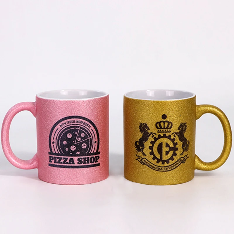 Imagem -03 - Caneca de Café Cerâmica Banhada a Prata Logotipo Personalizado Simples Ouro de Metal Novo Design