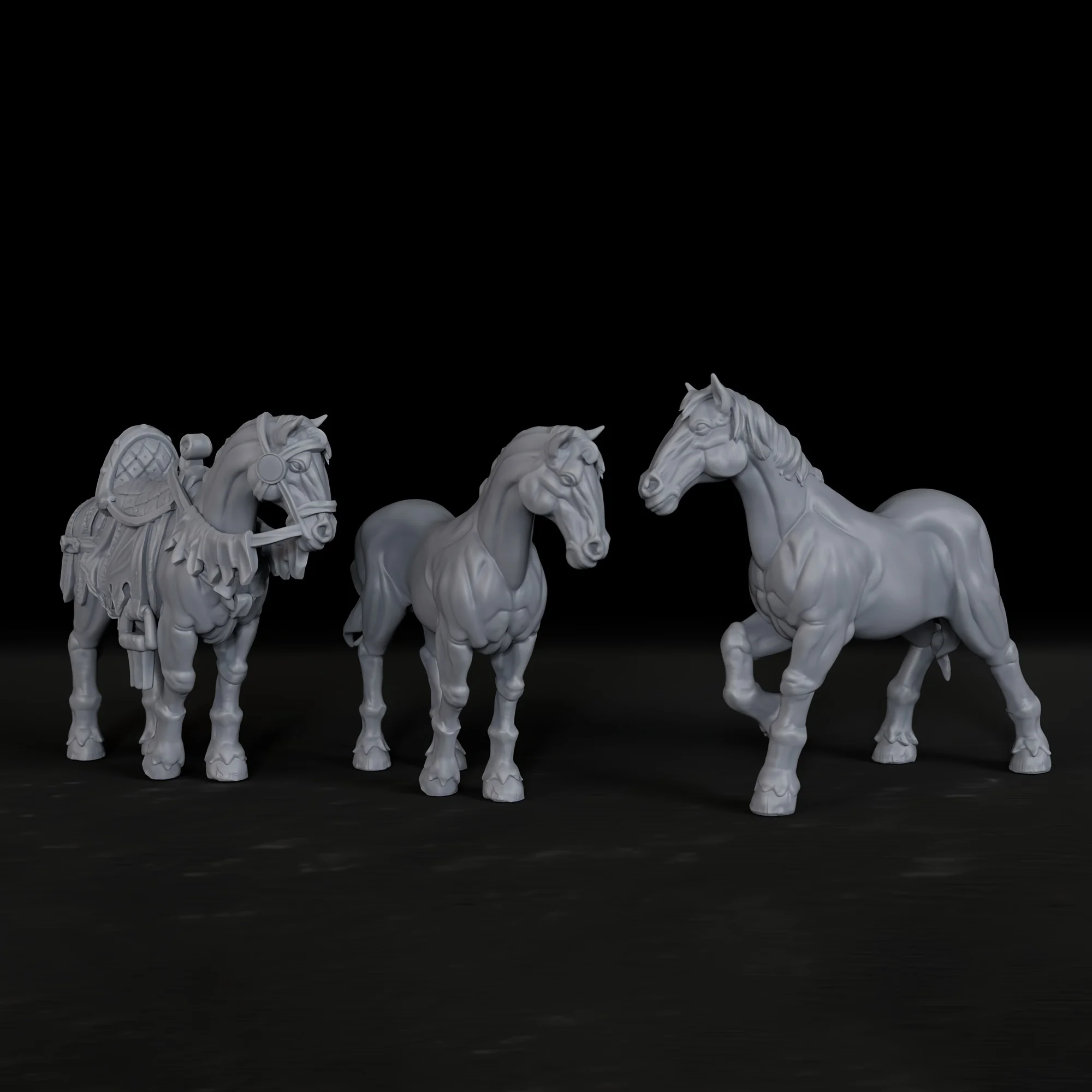 RPG Pferde-Miniatur-Set für Tischspiele, Perfekt für Klassische Brettspiele - Sammlerstück Geschenk für Enthusiasten