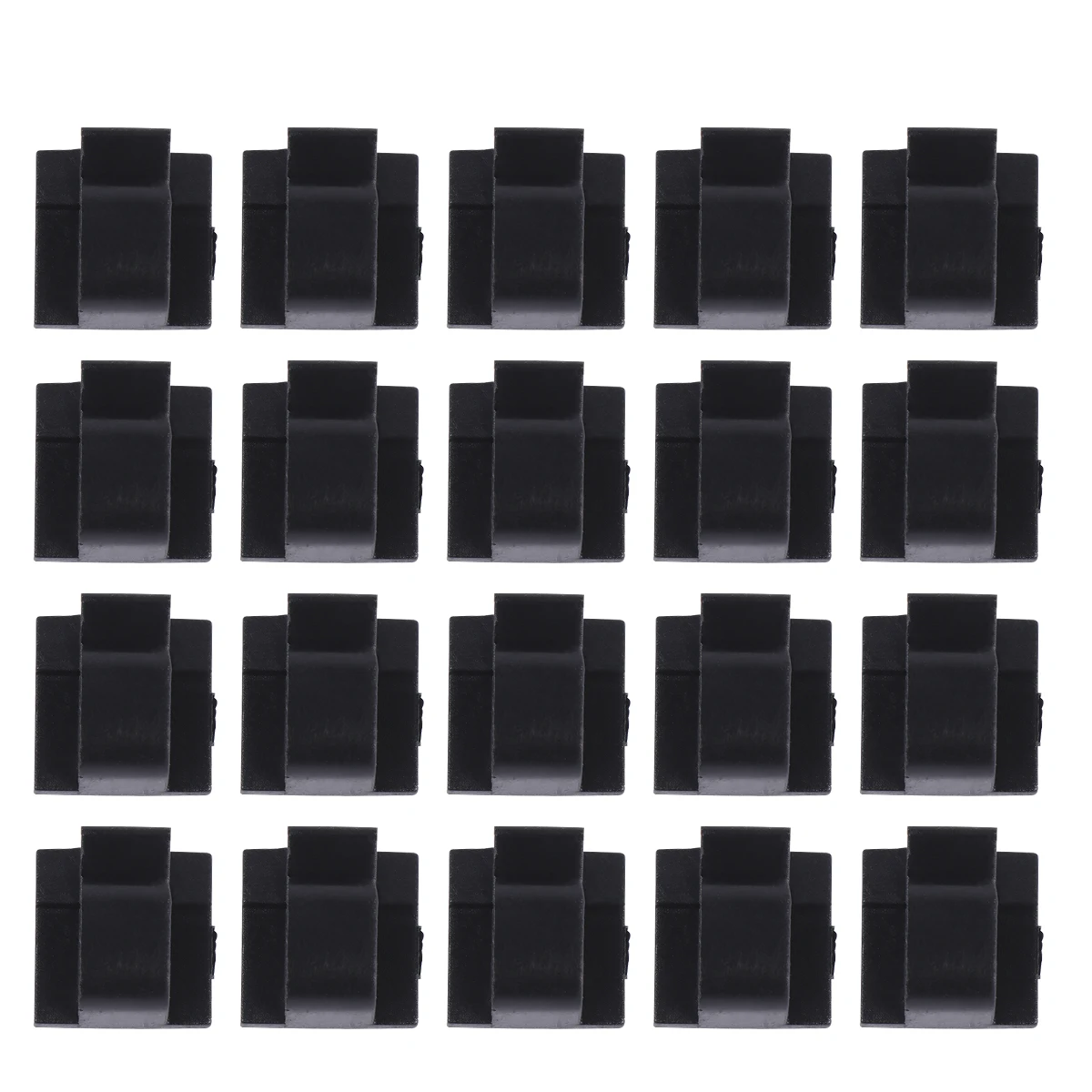 

100pcs Cable Clips Self Adhesive Wire Management Holder For Cables Organizing On Desk Wall Car Black Plastic Cable Clamps Clip