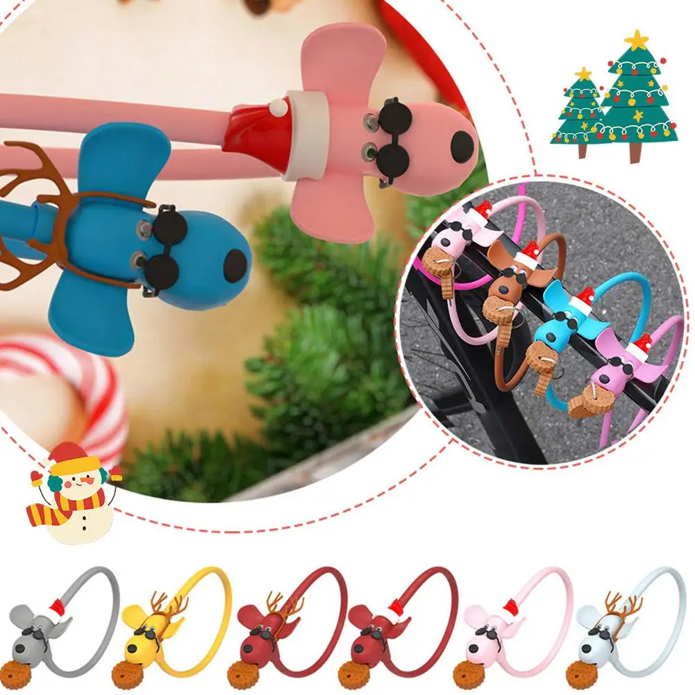 Cartoon Biscuit Puppy Mountain Bike Lock With 2 Keys Safety Lock Scooter Bracket Accessories Fixed Anti Theft Portable Bicy G4v2