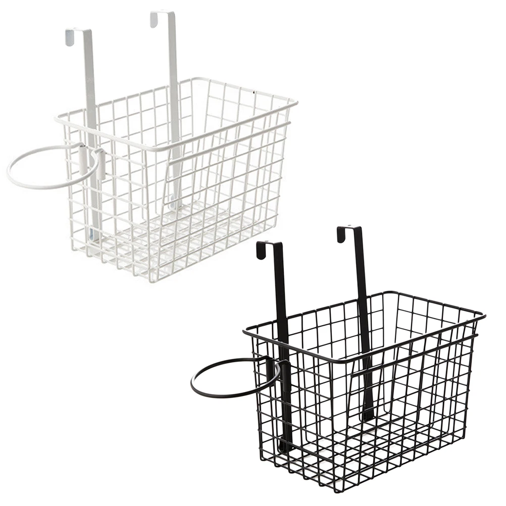 

Kitchen Storage Rack Iron Cupboard Door Hanging Organizer Multifunction Drying Shelf 2.5cm Width Closet Door Fit Bathroom