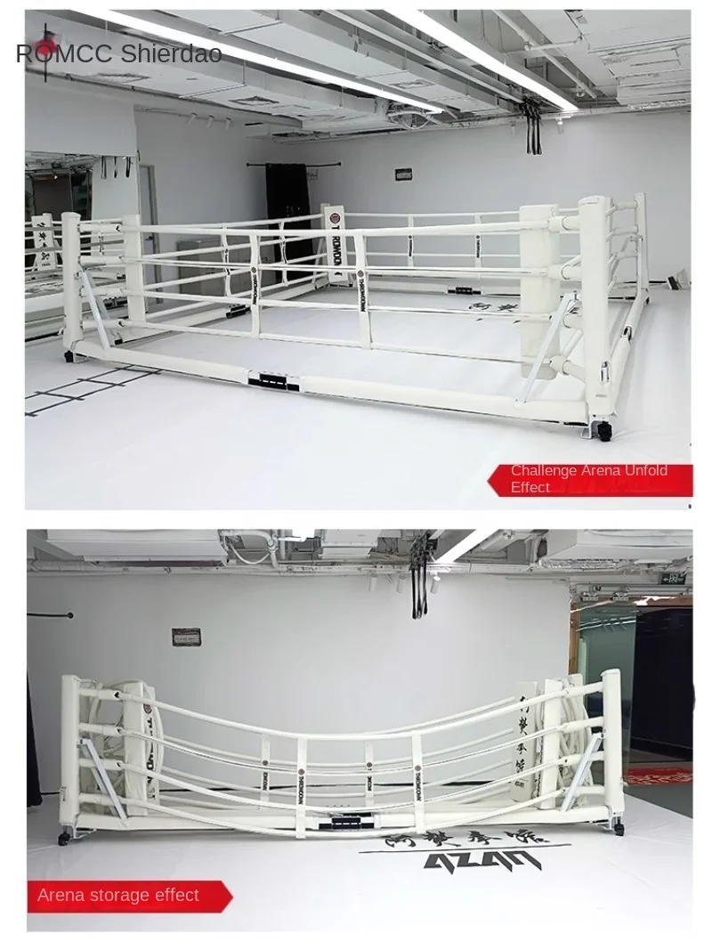 foldable storage boxing ring floor octagonal cage rope fighting ring