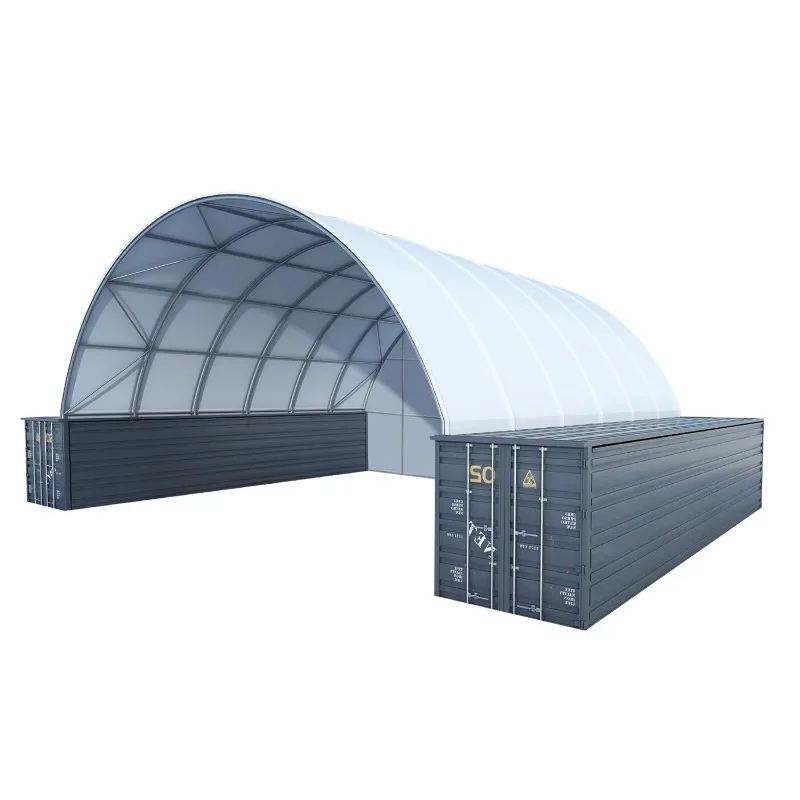 High Quality Durable Waterproof Portable PVC Coated Steel Frame Outdoor Container Storage Shelter for Multiple Use