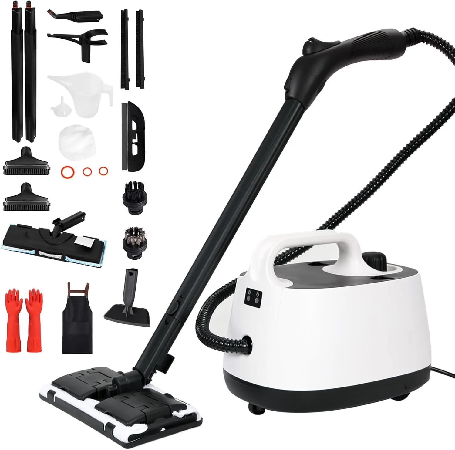 

Steam Cleaner,Heavy Duty Steamer for Cleaning,Multipurpose Neat Canister Steamer with 21 Accessories,5 Minutes Fast Heating