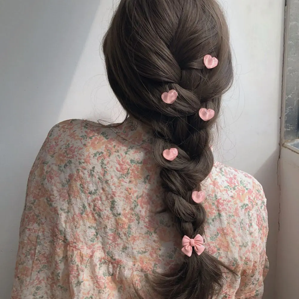 Ontwerp Kinderen Perzik Camellia Hars Effen Kleur Koreaanse Stijl Haarclip Kleine Zijclip Vrouwen Haaraccessoires Duckbill Clip