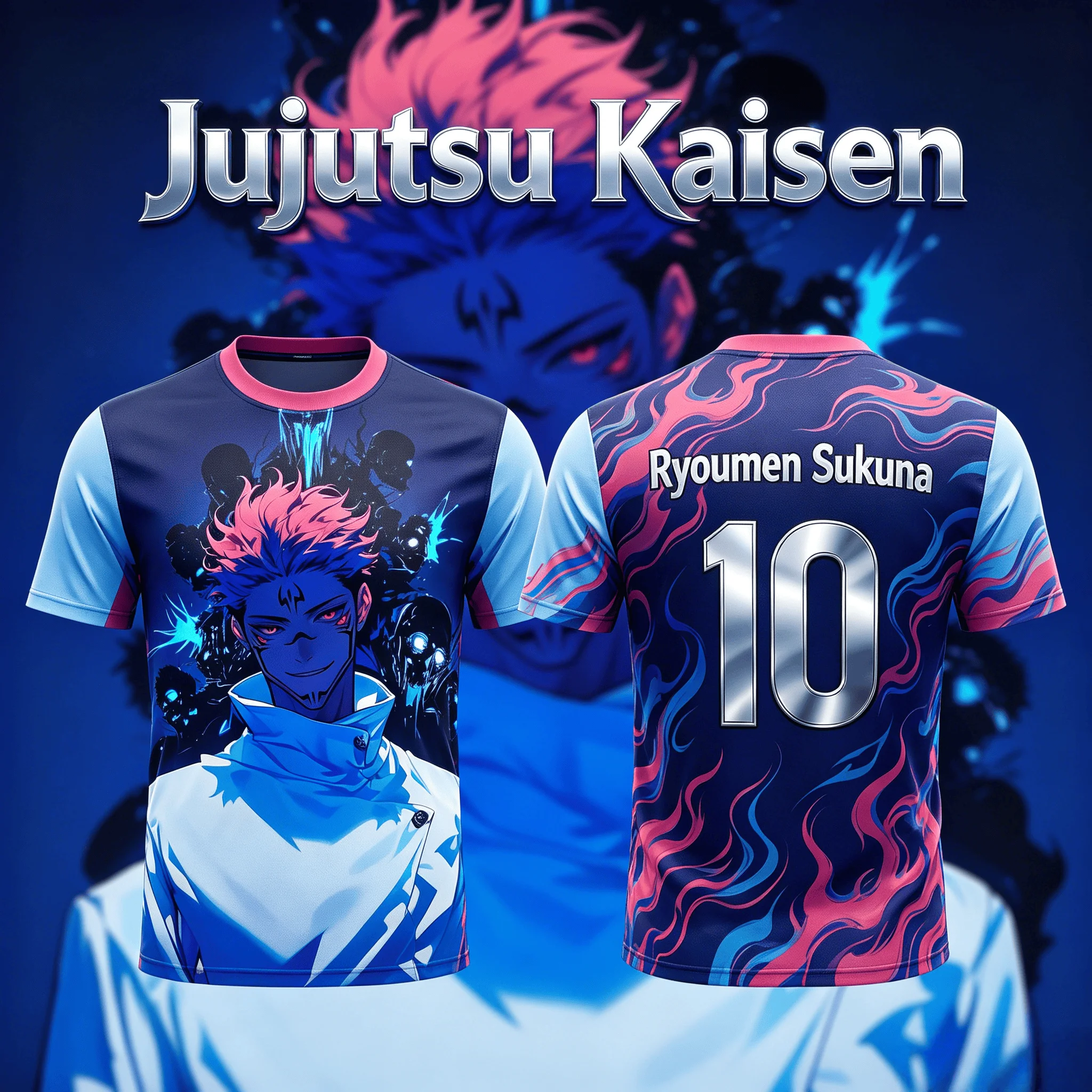 Anime Jujutsu Kaisen Ryomen Sukuna 3D Print Breathable Sports T-shirt Y2K 2026 Summer Trendy Unisex Tops for Adults Kids