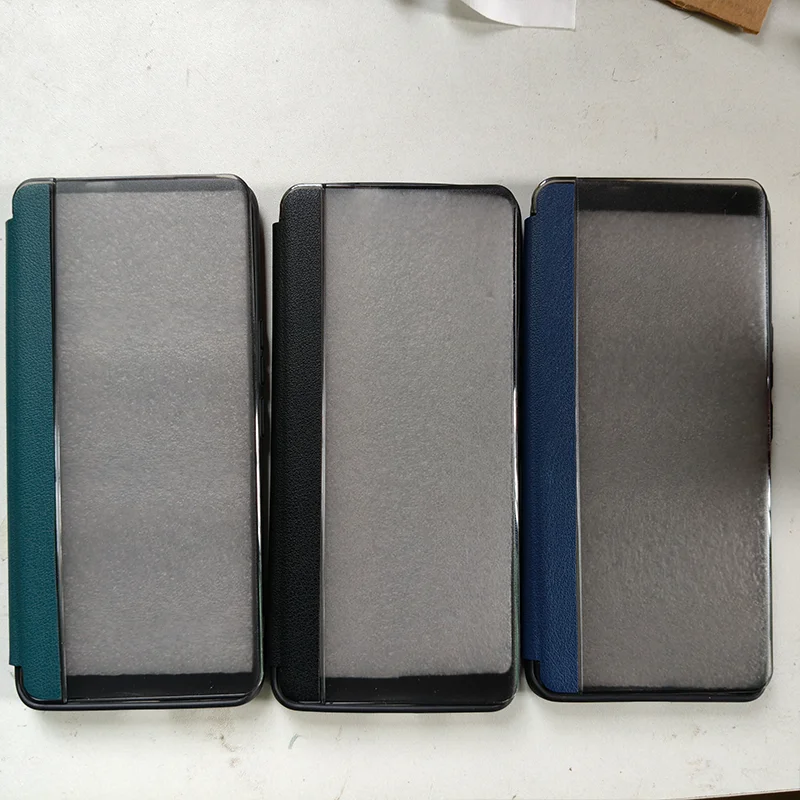 Flip Case For Huawei Mate 70 Air Luxury PU Leather Cover Transparent Window Funda For Huawei Mate70 Air Mate 70Air Shell Capas