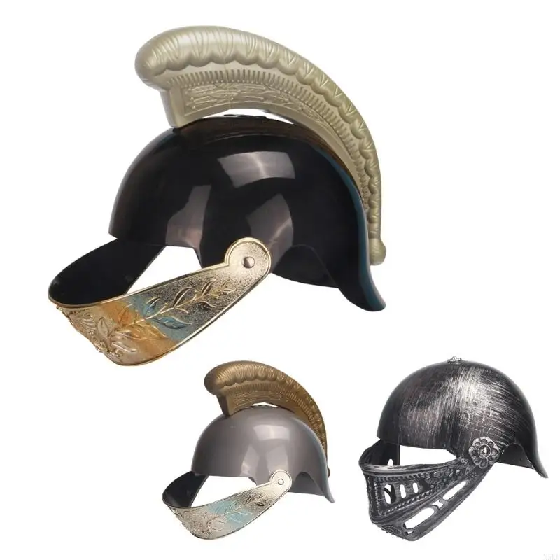 N5KB Roman Soldier Headwear Medieval Knight Gladiators Headgears Knight Cosplay