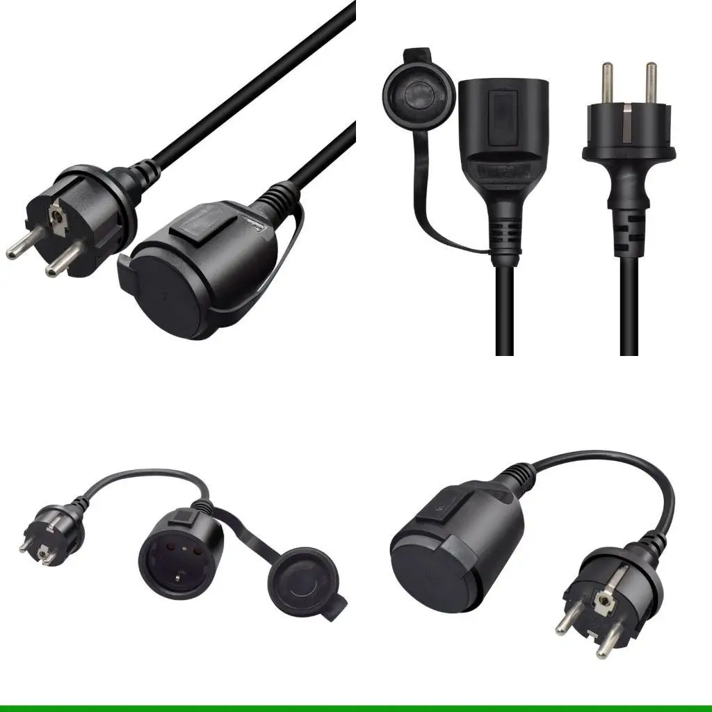 

U55C 2-контактный кабель-переходник питания EU4,8 мм «папа» — «гнездо» EU4,8 мм с пылезащитным колпачком