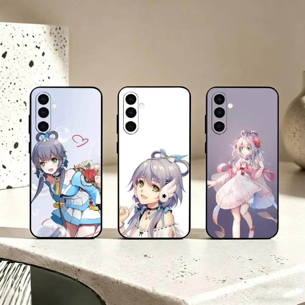 Luo Tianyi Virtual Singer gift Phone Case Black Silicone Soft For Samsung Galaxy A73,A72,A71,A70,A53,A52,A51