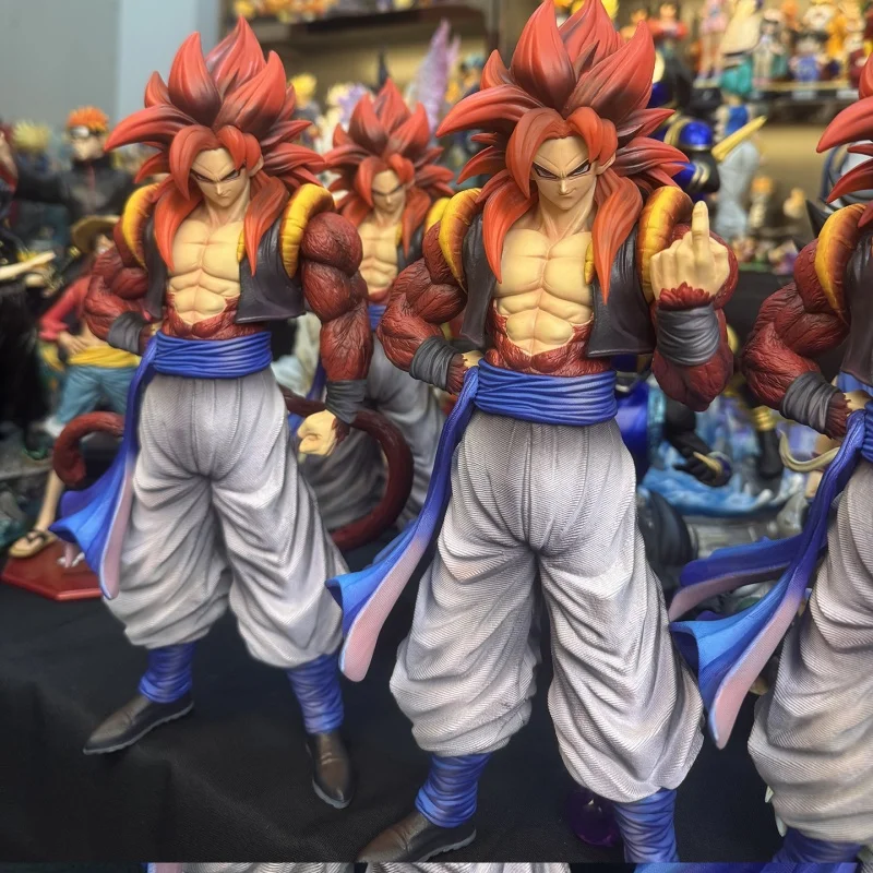 32 cm Dragon Ball Anime Perifere Ornament Cy Studio Np Super Saiyan 4 Gogeta Figuur Met Dubbele Armen Drie Hand soorten Anime