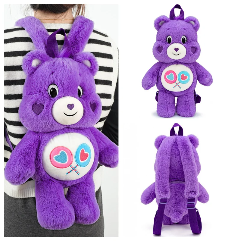 40CM Care Bears Peluche Zaino Peluche Cute CareBears Bambole Bambini Zainetto Ragazze Morbido Lenitivo Compleanno Regali Di Natale