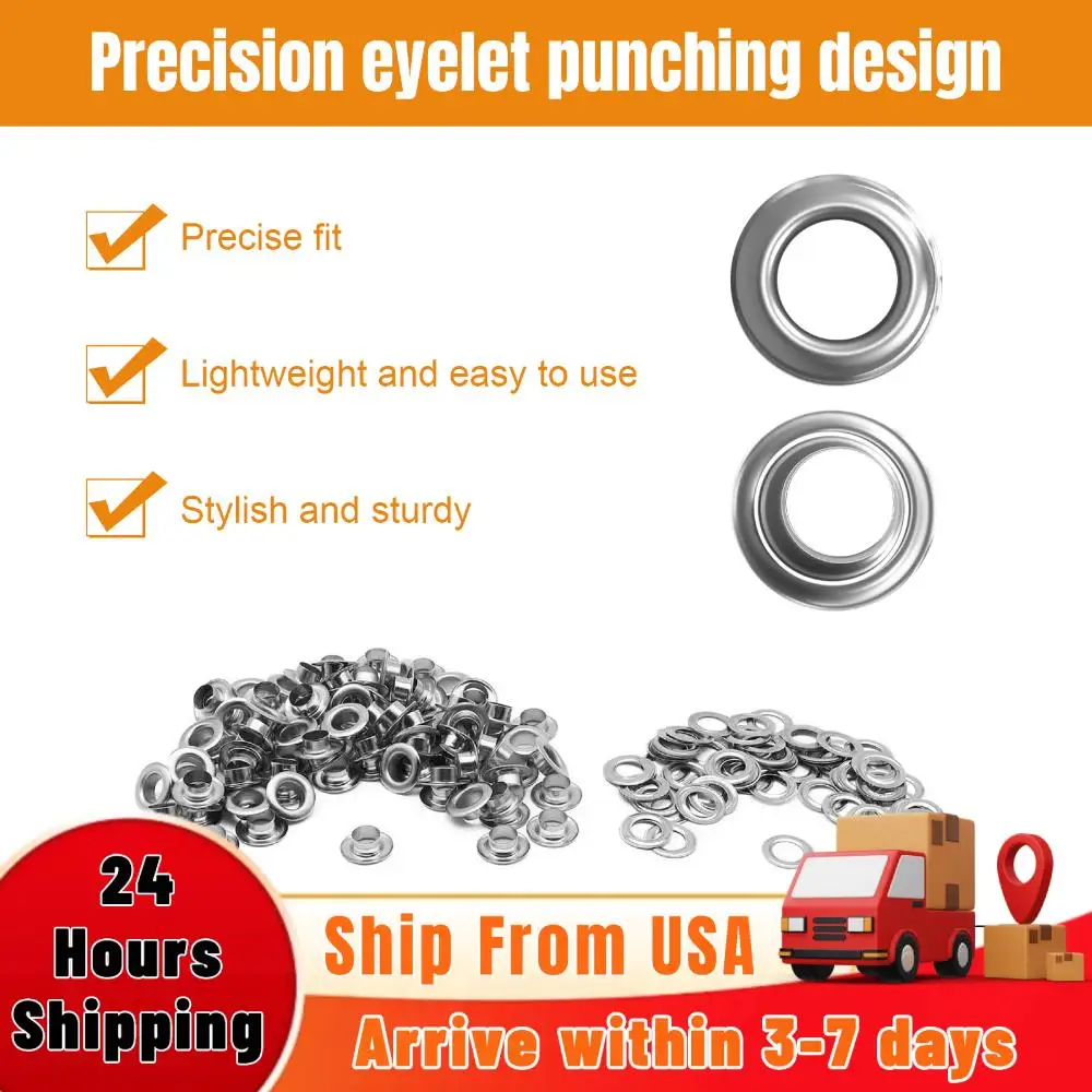 

Semi-Automatic Puncher Eyelet Feeding Tool 8mm Grommet Hole Punching Machine Without Button Accessories for Banner Awning Poster