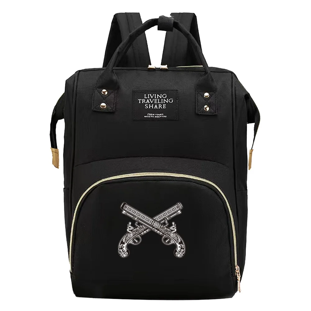 Nappy Backpack Bag Mommy Bag Skull Series Lightweight Diaper Bags Portable Large-capacity Travel Maternity Backpack Baby Care