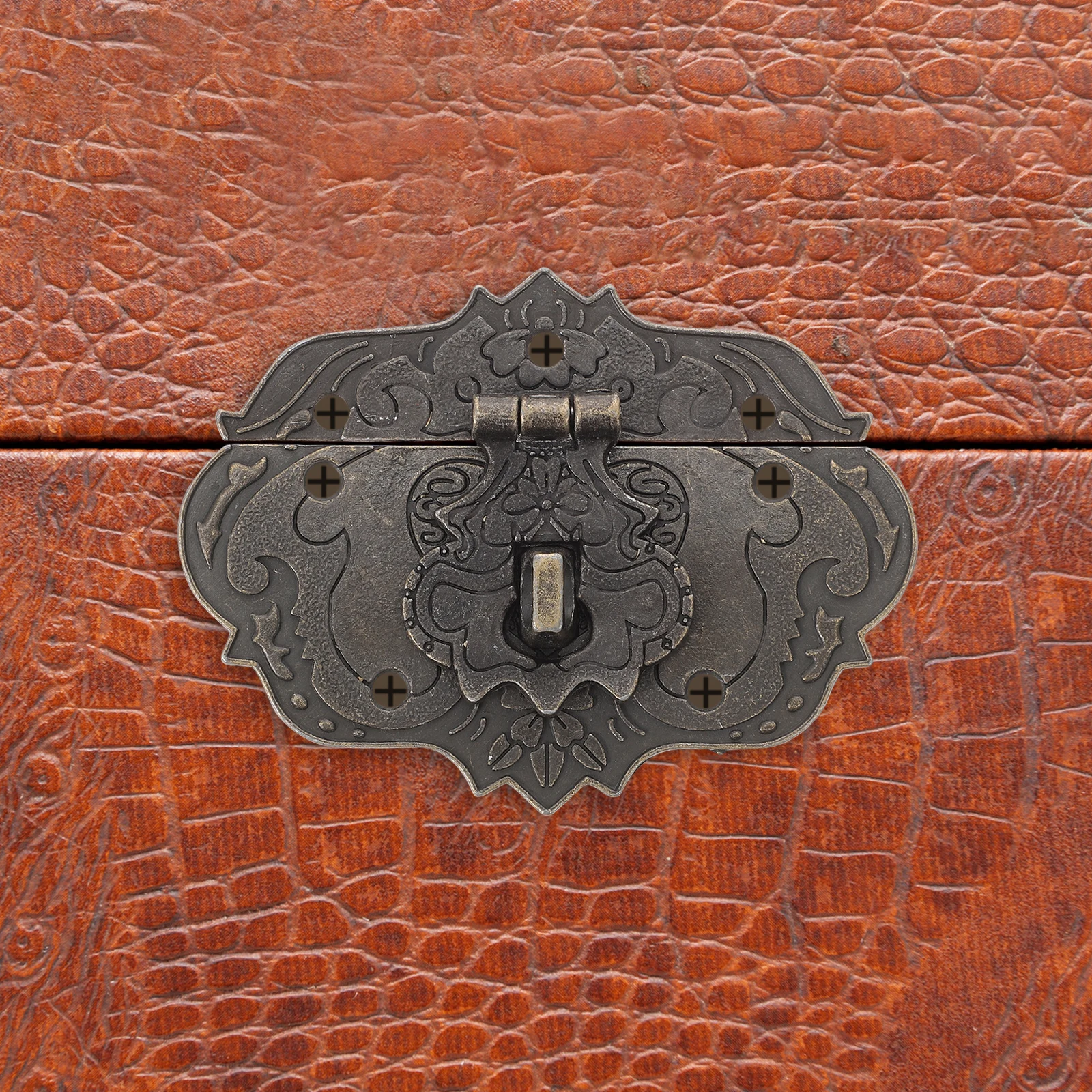 

4pcs Latch Zinc Alloy Decorative Cabinet Hasp For Jewelry Box Wooden Case Drawer Vintage Brass Plated Durable
