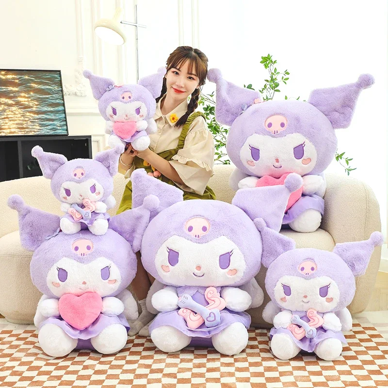 

Горячая 35-60 см аниме Sanrio Kawaii Купидон Любовь Куроми плюшевая игрушка подушка для сна мультфильм милая мягкая кукла для девочек подарок на день Святого Валентина