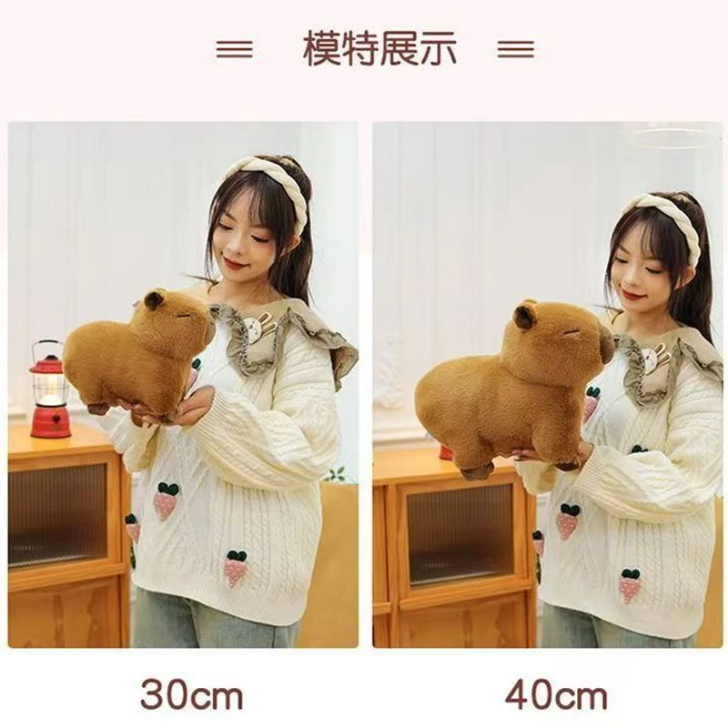 30CM Capibara Water Guinea Pig Plush Toy Is Super Cute and Soft This Brown Guinea Pig Plush Toy Is Perfect Birthday and Christ