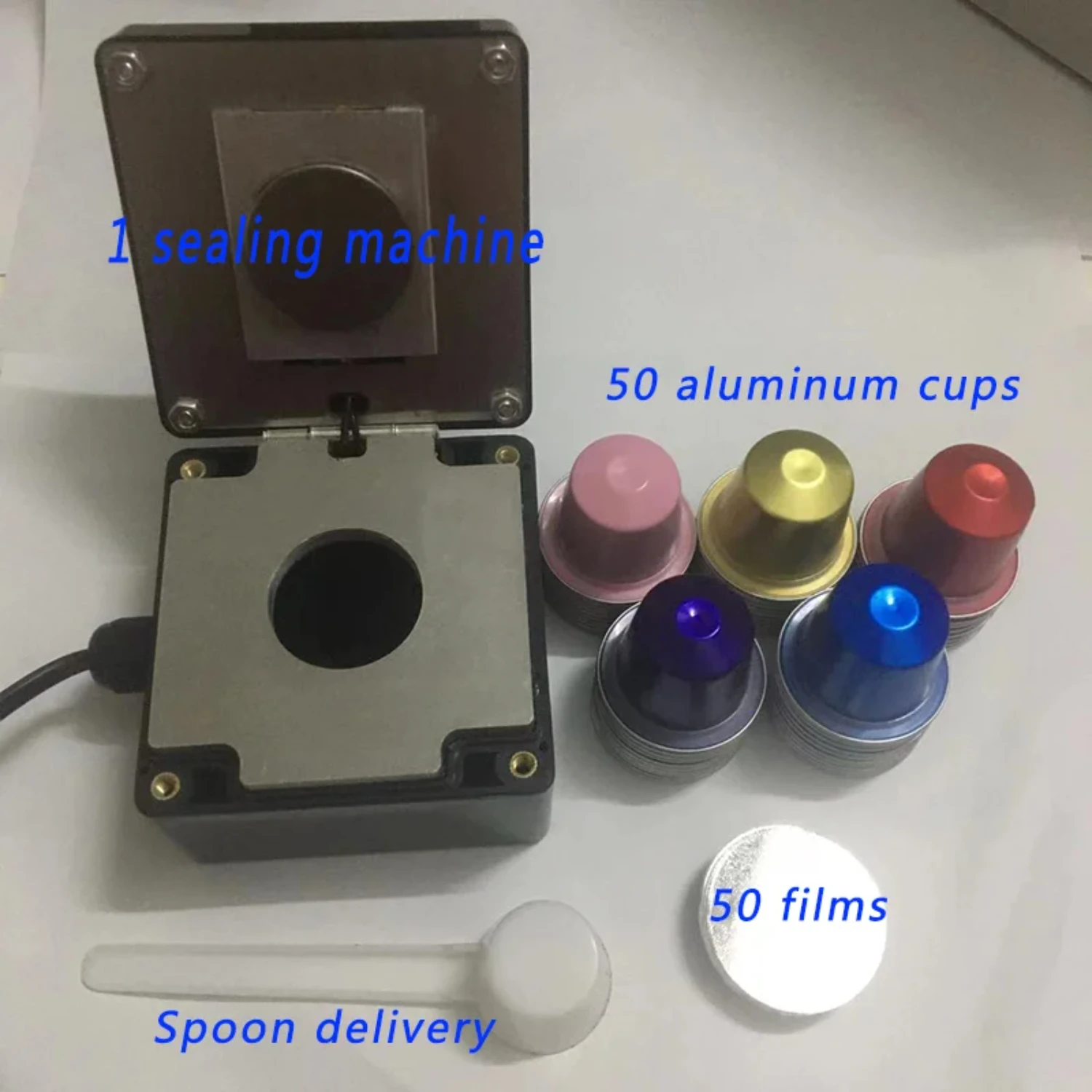 Nestle Self-Made Empty Coffee Capsule Heat Sealing Machine with Reliable Shell Sealing Film for Unmatched Quality and Flavor Ret