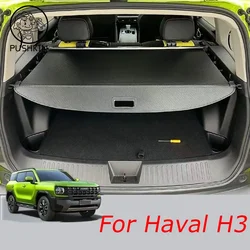 For HAVAL H3 2024 2025 Car Rear Trunk Curtain Cover Rear Rack Partition Shelter Canvas Storage Decoration Accessories