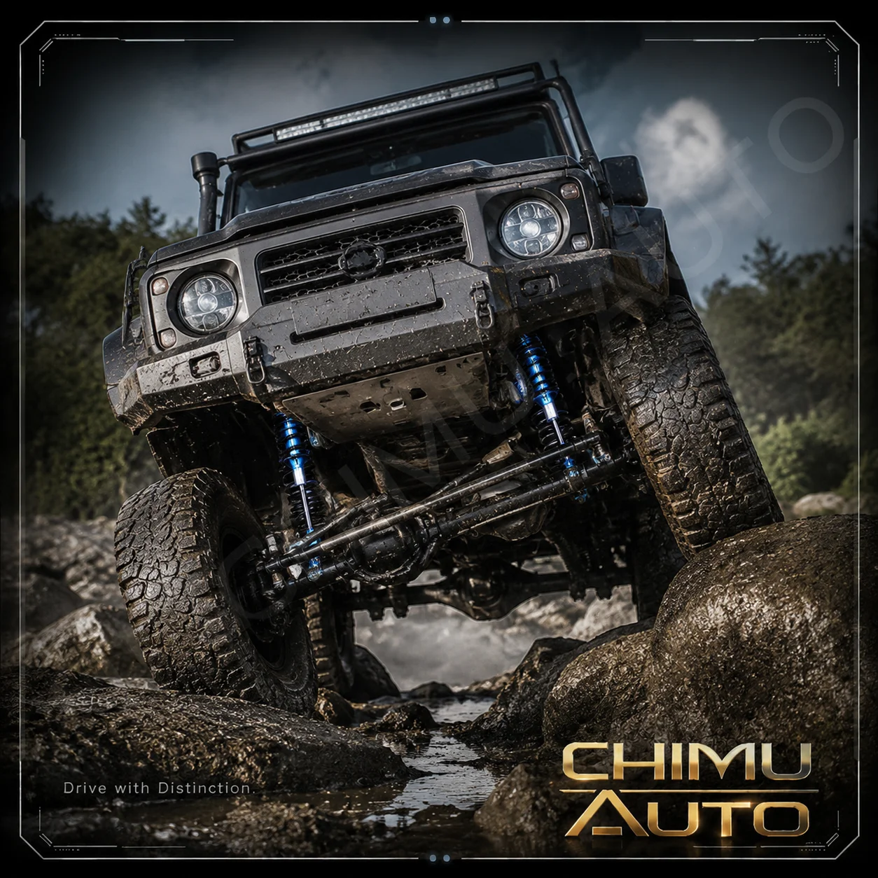 【CHIMU AUTO】 For BYD FangChengBao Leopard 5 2 Inch Lift Kit Adjustable Nitrogen Shock Absorber High Strength Performance