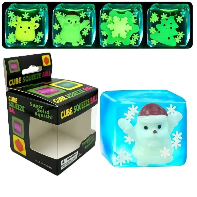 Christmas Luminous Pinch Decompression Toy Slow Rebound Toy