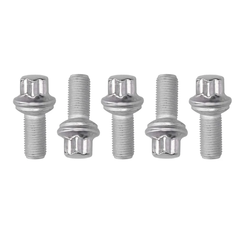 

5Pcs Wheel Lug Bolts Heat Treated 0009905107 A0009905107 for Mercedes-Benz C180 / C200 / C230