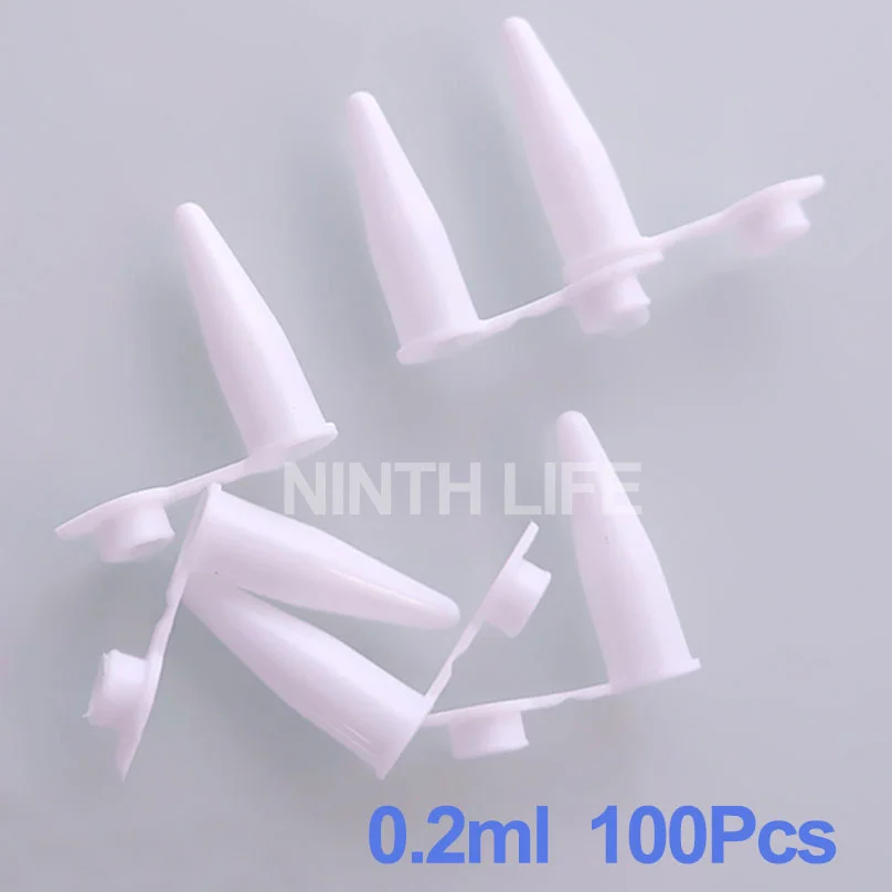 0.2 مللي مختبر PP أنبوب اختبار البلاستيك أنبوب الطرد المركزي مع غطاء قارورة متجنب لمستلزمات تجربة المختبرات 100 قطعة #3