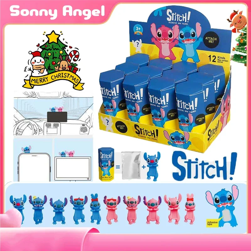 

New Stitch Sonny Angel Blind Box Unpacking Party Surprise Party Mysterious Box Cute Anime Figures Christmas Model Doll Gift Toys