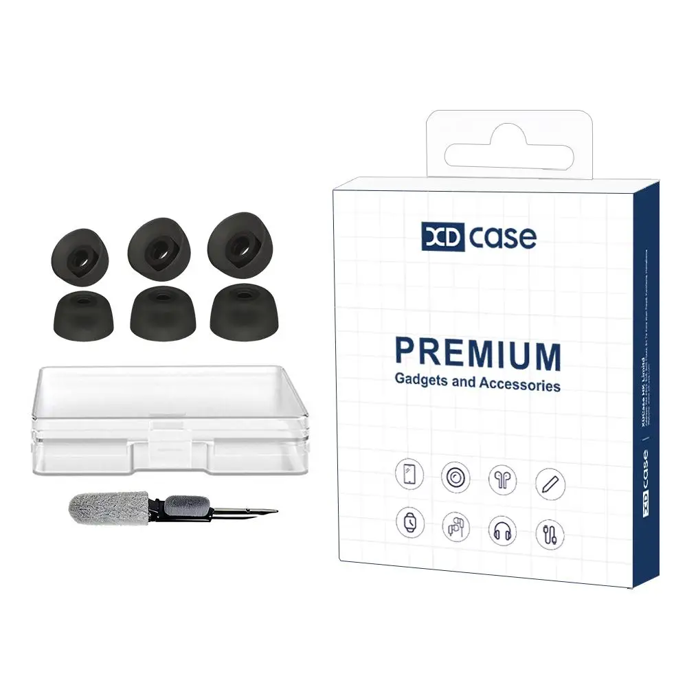 XDcase – Kit de 3 paires d'embouts d'oreille de remplacement en silicone pour écouteurs Jabra Elite 3/4/7 Pro/7 Active, taille du couvre-écouteurs : S/M/L