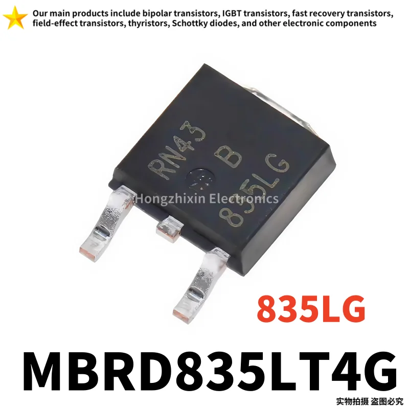 

10PCS MBRD835LT4G TO-252 Screen printing 835LG surface mount Schottky diode