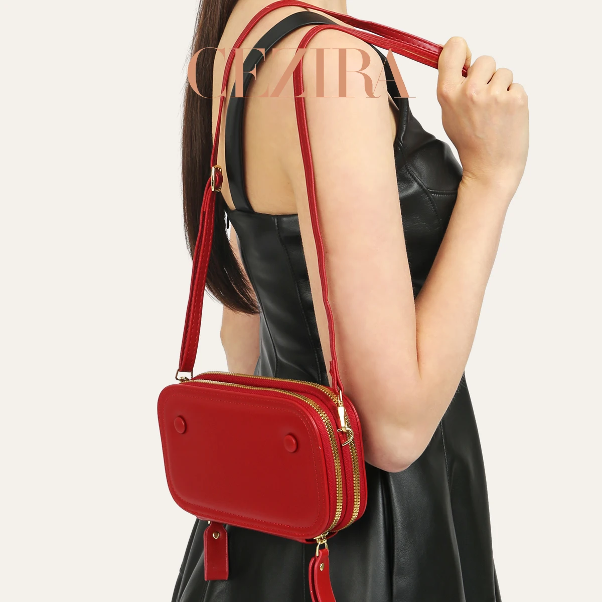 CR ラグジュアリー エレガント レッド 光沢レザー スクエ - Luxury Bags Cute のレビューと価格