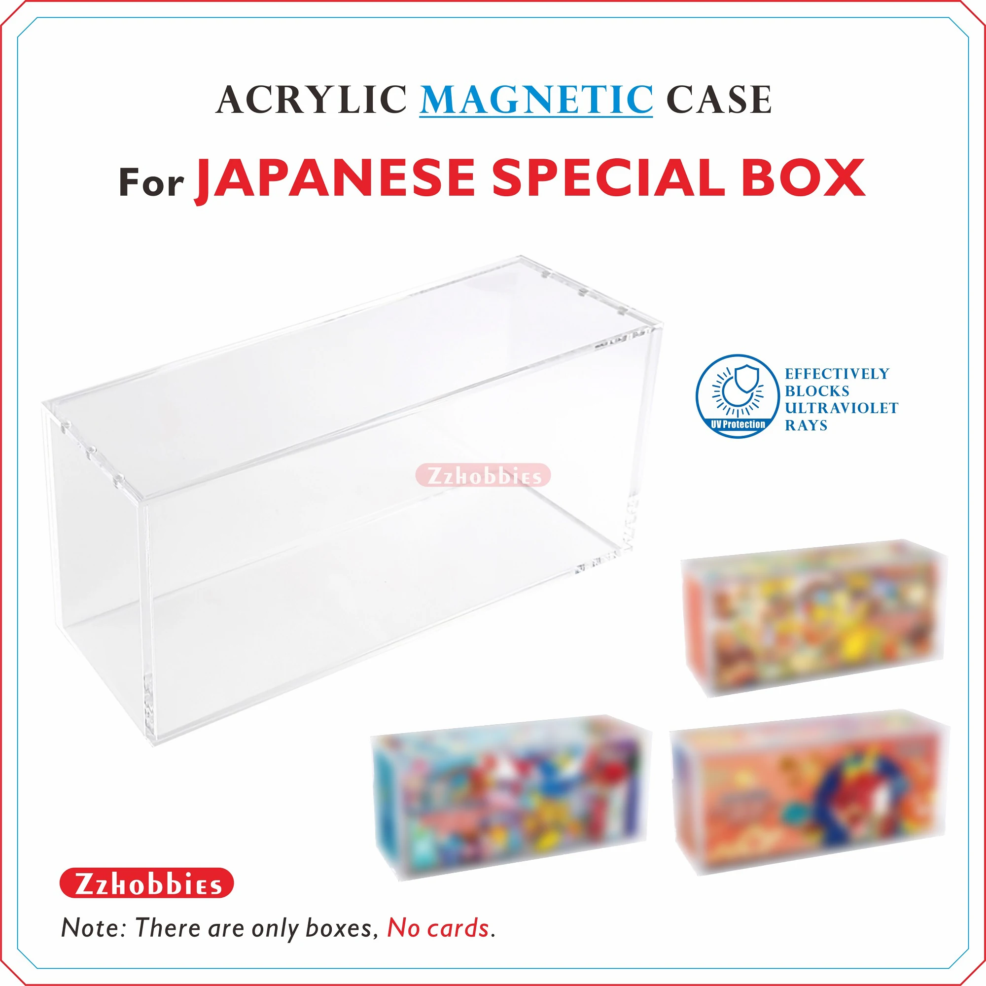 Acrylic Display Case For Pkmn Center Japanese Special Box For Tohoku Poncho Pikachu  Promo/Kanazawa