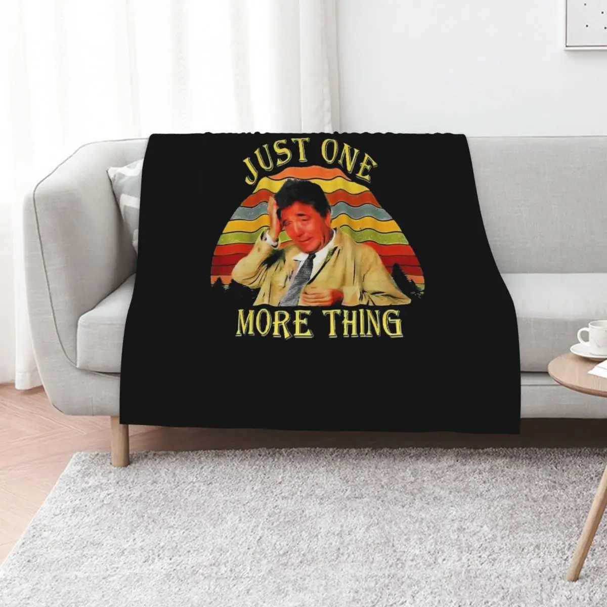 Just One More Thing Columbo Throw Blanket Soft Warm Blanket Gift for Grandparents
