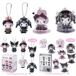 October Japan Sanrio Stand-Up Doll Box Pendant Jewelry Kuromi Melody Anime Action Figure Pvc Toys Collection Figures Dolls Gift