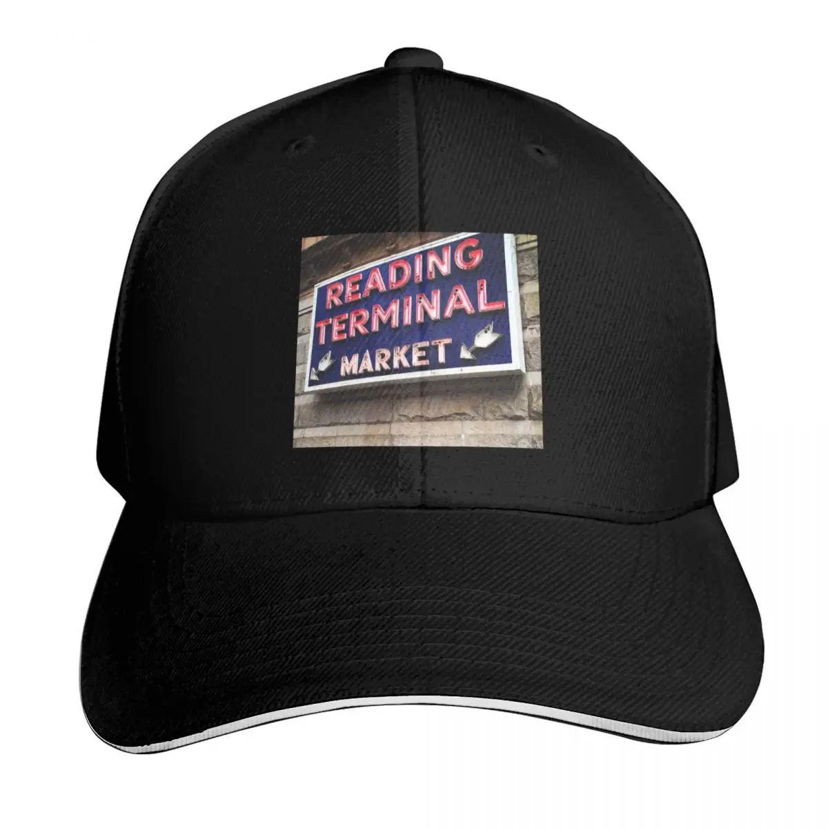 Reading Terminal Market Baseball Cap Lightweight Packable Gift for Him Her Casual Daily Wear