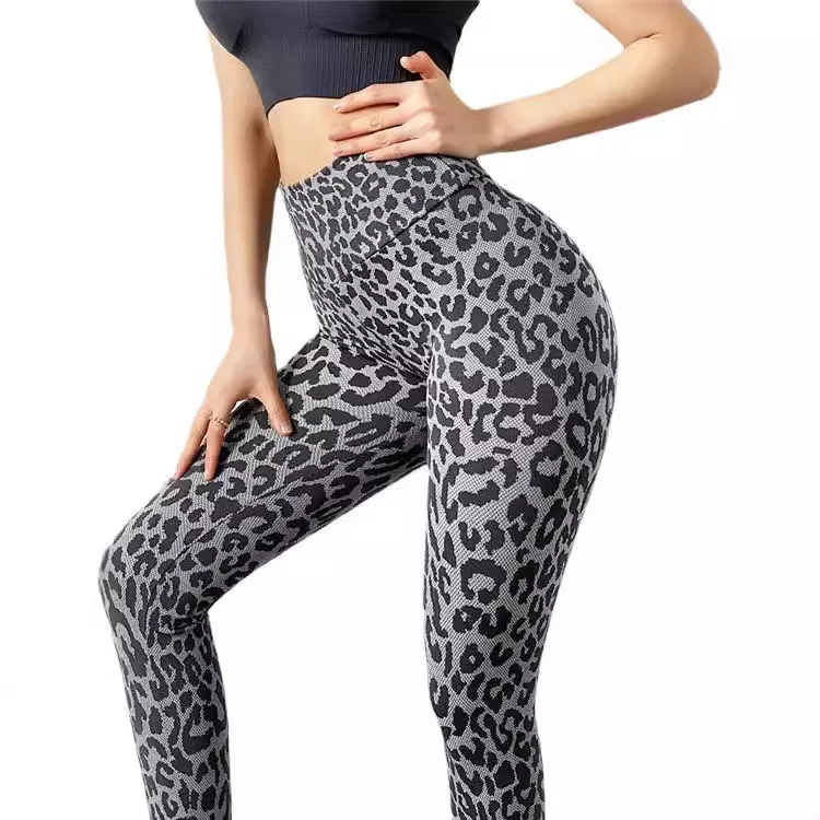 High Waist Sports Leggings Women Seamless Leopard Yoga Pants Sexy Hip Lift Trainning Fitness Outdoor Sports Tights for Women