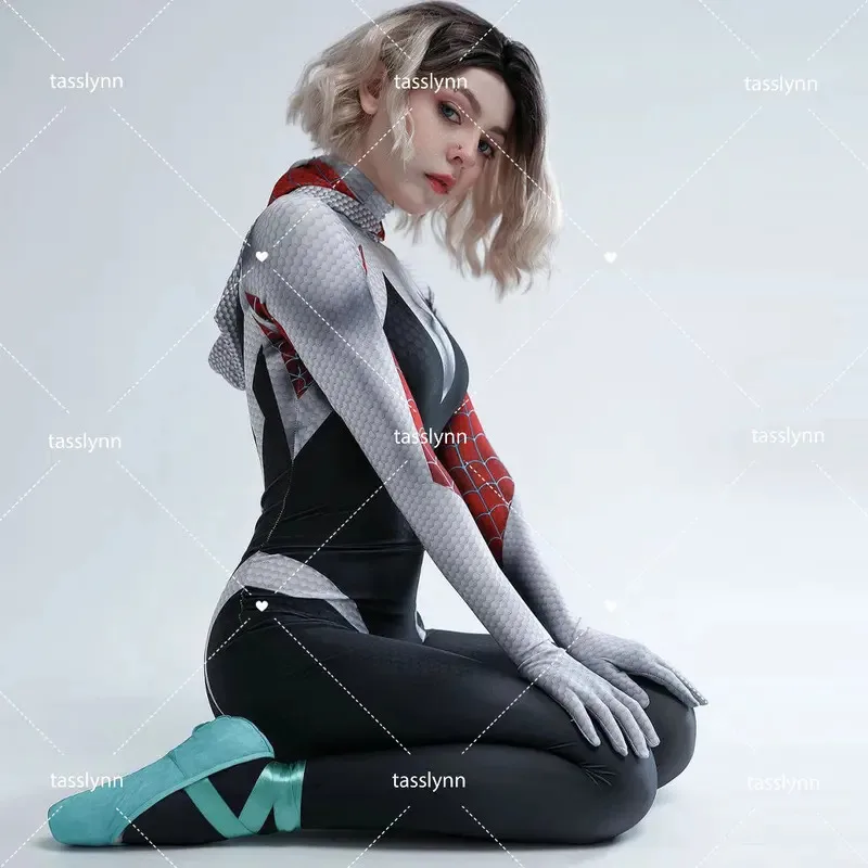 

Cosplay Anime Cosplay Gwenom Costume Sexy Gwen Stacy Cosplay Halloween Costumes for Women Superhero Spider Girls Tights Su Anime
